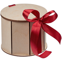 P64603.50 - Коробка Drummer, круглая, с красной лентой