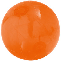 P74144.20 - Надувной пляжный мяч Sun and Fun, полупрозрачный оранжевый