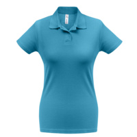 Рубашка поло женская ID.001 бирюзовая (PPWI11441)