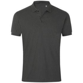 Рубашка поло мужская Brandy Men, темно-серая с белым (P01706503)