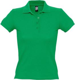 Рубашка поло женская People 210, ярко-зеленая (P1895.92)