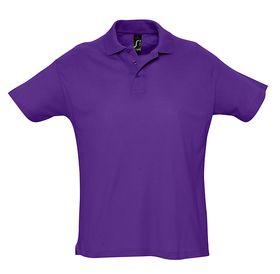 Рубашка поло мужская Summer 170, темно-фиолетовая (P1379.77)