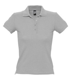 Рубашка поло женская People 210, серый меланж (P1895.11)
