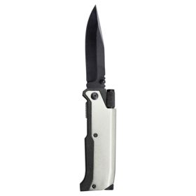 Нож складной с фонариком и огнивом Ster, серый (P2803.10)
