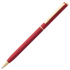 Ручка шариковая Hotel Gold, ver.2, матовая красная (P7079.50)
