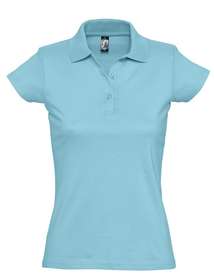 Рубашка поло женская Prescott Women 170, бирюзовая (P6087.42)