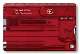 Набор инструментов SwissCard Quattro, красный (P7704.55)