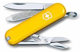 Нож-брелок Classic 58 с отверткой, желтый (P7716.80)