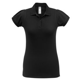 PPW460002 - Рубашка поло женская Heavymill черная