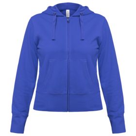 Толстовка женская Hooded Full Zip ярко-синяя (PWW642450)
