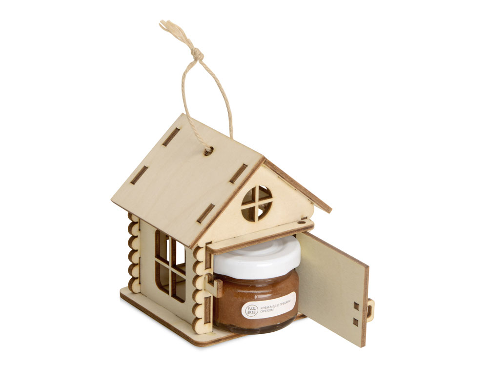 Артикул: K700694 — Подарочный набор «Крем-мед с грецким орехом в домике»