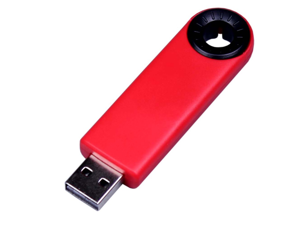 Артикул: K6935.8.07 — USB 2.0- флешка промо на 8 Гб прямоугольной формы, выдвижной механизм