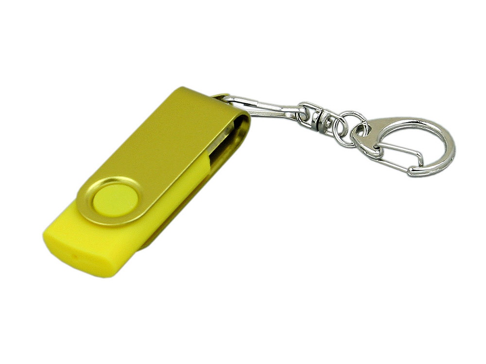 Артикул: K6031.16.04 — USB 2.0- флешка промо на 16 Гб с поворотным механизмом и однотонным металлическим клипом