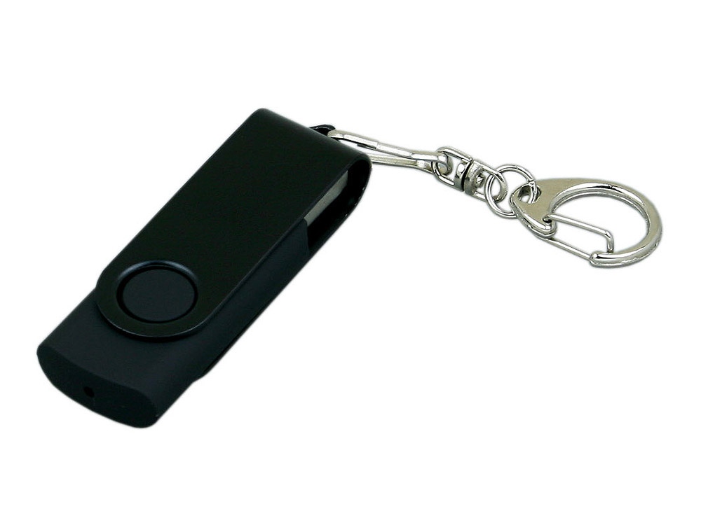 Артикул: K6031.64.07 — USB 2.0- флешка промо на 64 Гб с поворотным механизмом и однотонным металлическим клипом