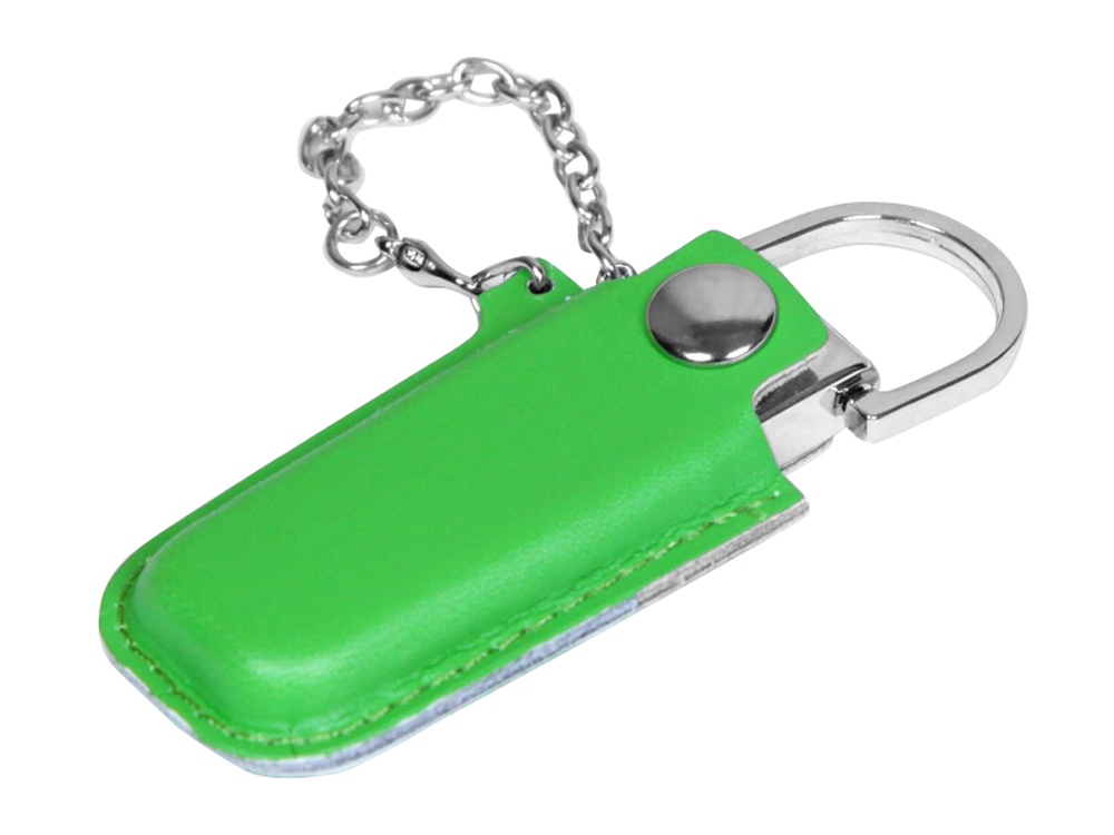 Артикул: K6214.16.03 — USB 2.0- флешка на 16 Гб в массивном корпусе с кожаным чехлом