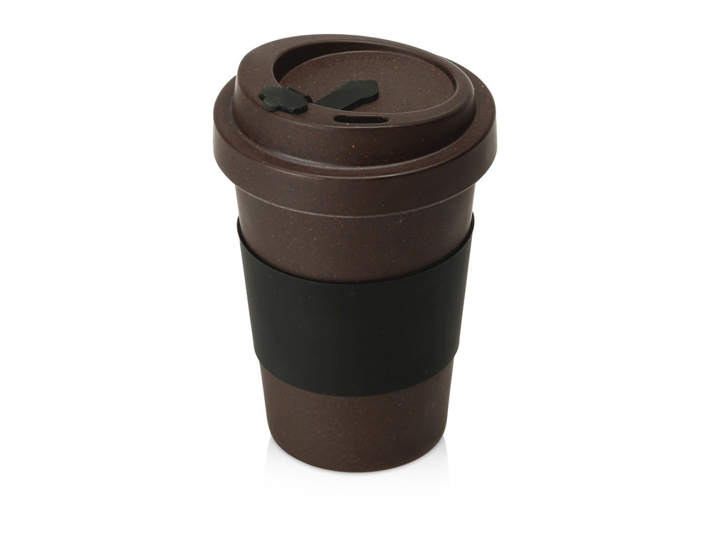 Артикул: K16001 — Стакан из кофе с силиконовой манжетой «Latte»