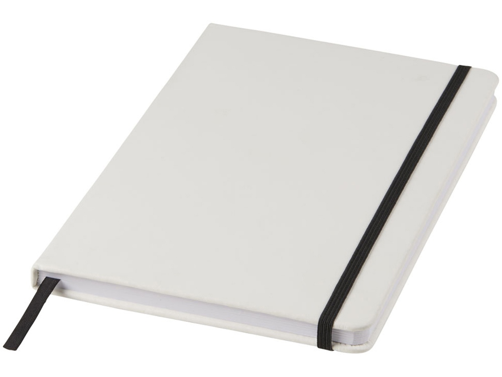 Артикул: K10713500 — Блокнот А5 «Spectrum» с белой обложкой и цветной резинкой