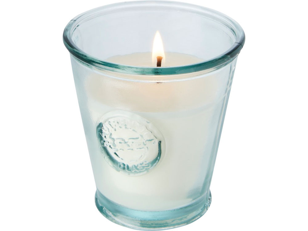 Артикул: K11323001 — Соевая свеча с подсвечником «Luzz» из переработанного стекла