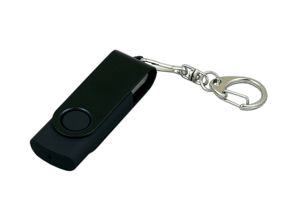 Артикул: K6331.128.07 — USB 3.0- флешка промо на 128 Гб с поворотным механизмом и однотонным металлическим клипом