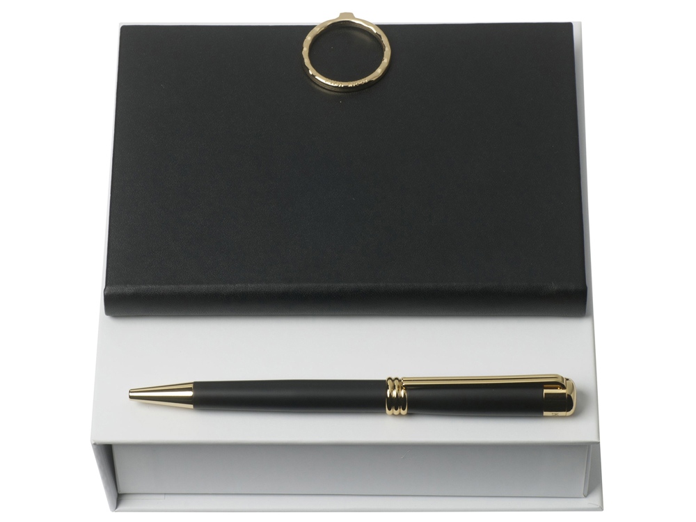 Артикул: KRPBM829A — Подарочный набор Boucle Noir: ручка шариковая, блокнот А6