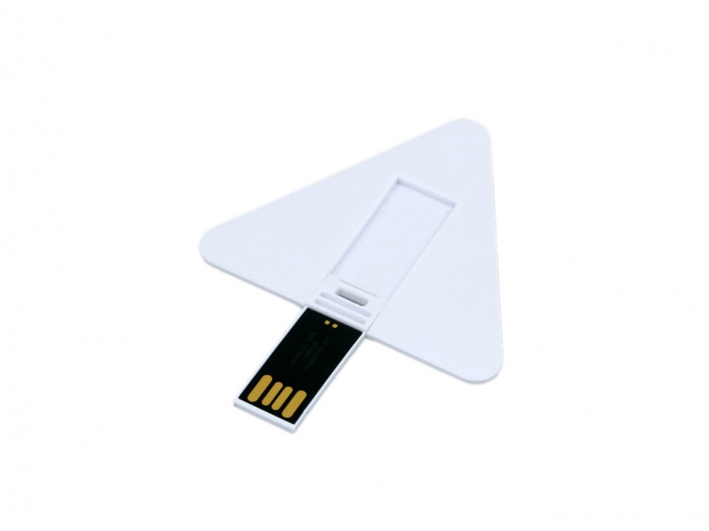 Артикул: K6588.16.06 — USB 2.0- флешка на 16 Гб в виде пластиковой карточки треугольной формы