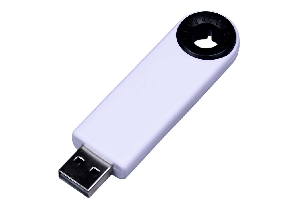 Артикул: K7135.32.07 — USB 2.0- флешка промо на 32 Гб прямоугольной формы, выдвижной механизм