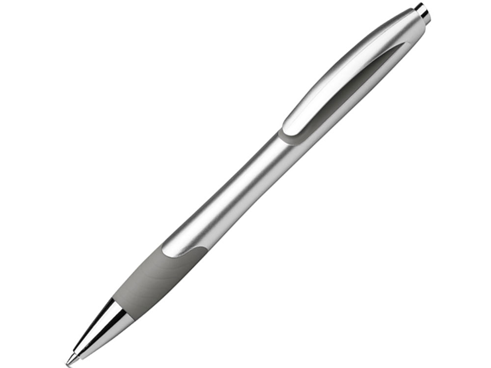 Артикул: K81180-113 — Шариковая ручка с противоскользящим покрытием «MILEY SILVER»