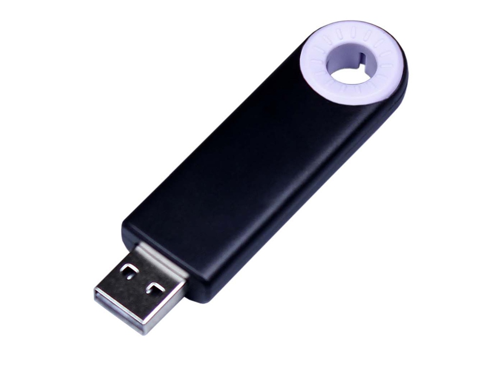 Артикул: K6735.16.06 — USB 2.0- флешка промо на 16 Гб прямоугольной формы, выдвижной механизм