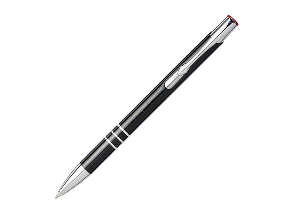 Артикул: K10741802 — Ручка металлическая шариковая «Moneta» с цветной кнопкой