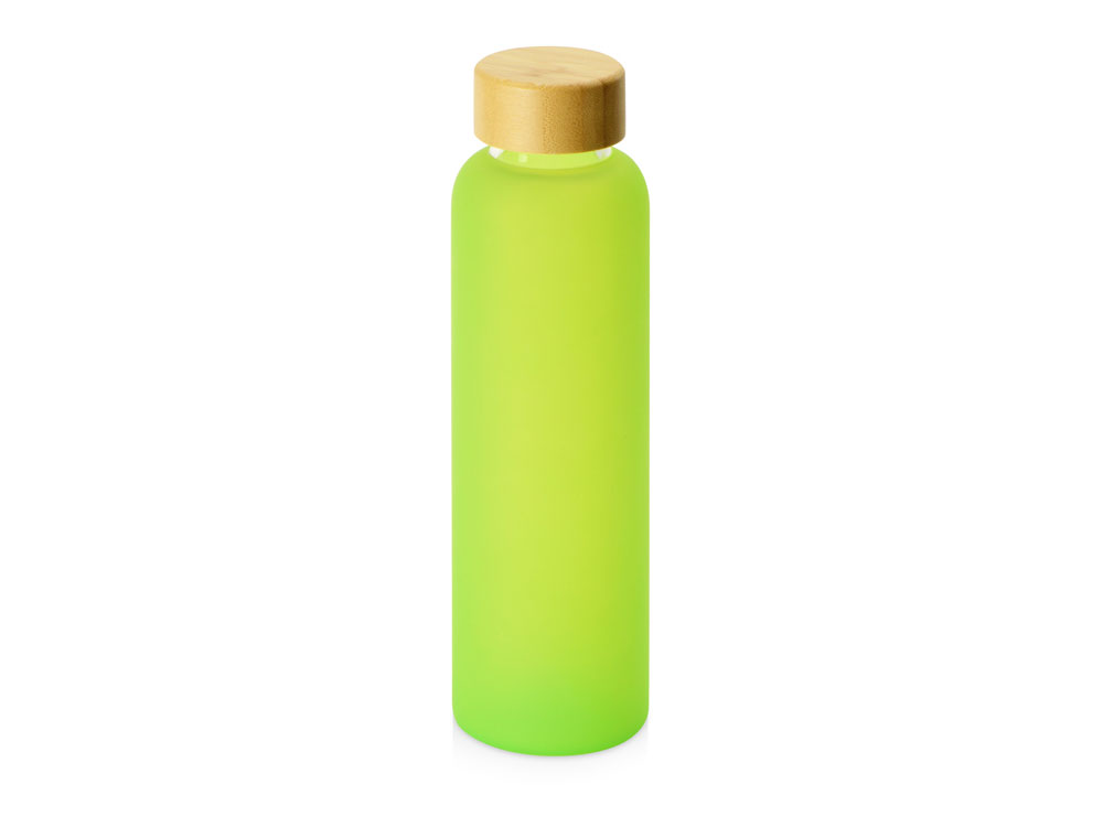 Артикул: K828703 — Стеклянная бутылка с бамбуковой крышкой «Foggy», 600 мл