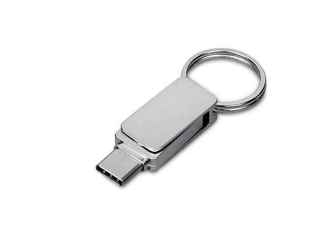 USB 3.0- флешка &laquo;Mercury&raquo; на 32 Гб с поворотным механизмом и дополнительным разъемом Type-C (K6121.32.00)