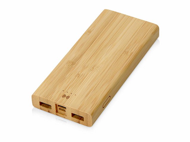 Внешний беспроводной аккумулятор из бамбука «Bamboo Air», 10000 mAh (K392398p)