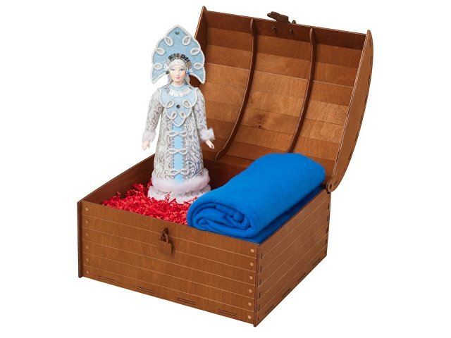Подарочный набор: кукла фарфоровая, плед флисовый (K94755)