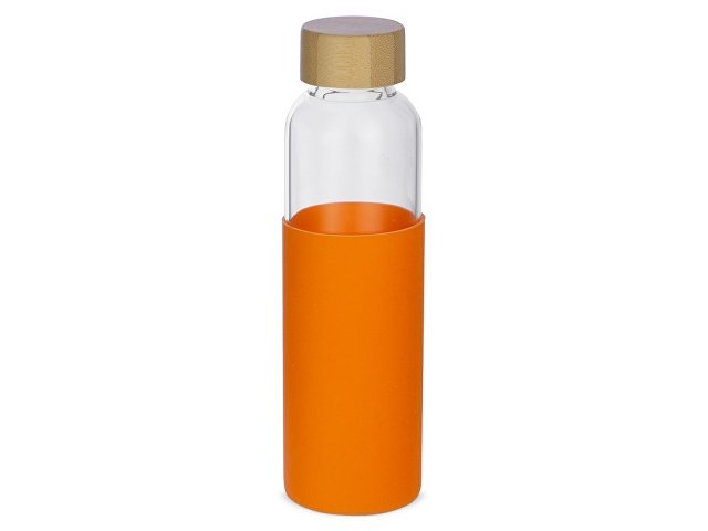 Стеклянная бутылка для воды в силиконовом чехле «Refine» (K887318)