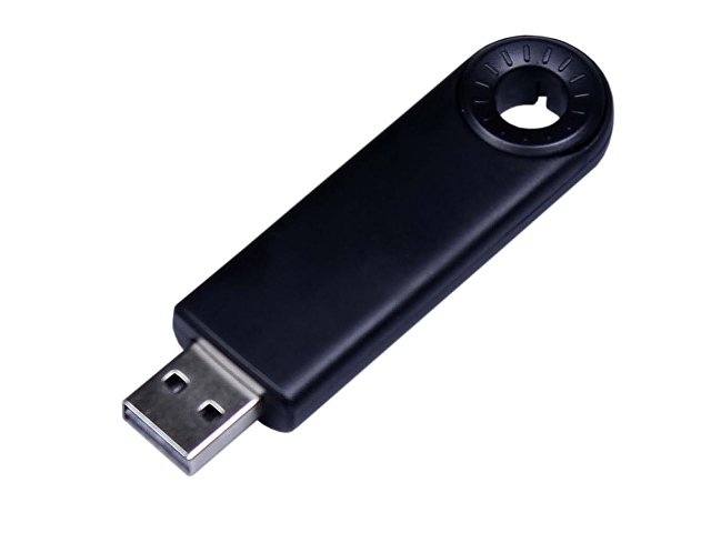 K6835.64.07 - USB 3.0- флешка промо на 64 Гб прямоугольной формы, выдвижной механизм