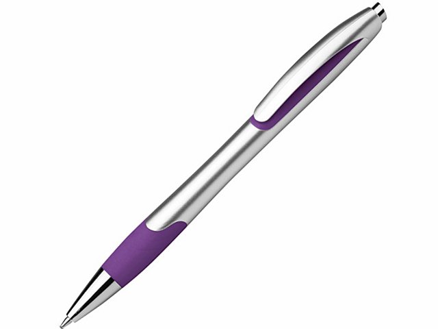 K81180-132 - Шариковая ручка с противоскользящим покрытием «MILEY SILVER»