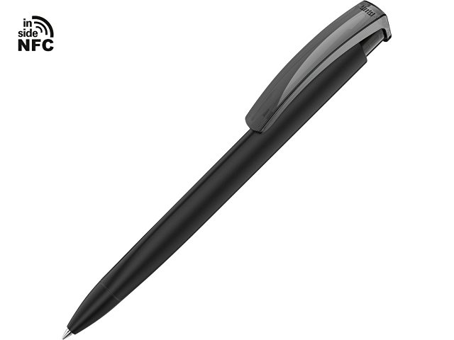 K187926NFC.07 - Ручка пластиковая шариковая трехгранная «Trinity K transparent Gum» soft-touch с чипом передачи информации NFC