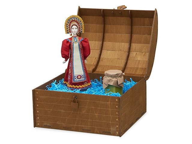 Подарочный набор: кукла фарфоровая, крем-мёд с лаймом и имбирем (K94752)