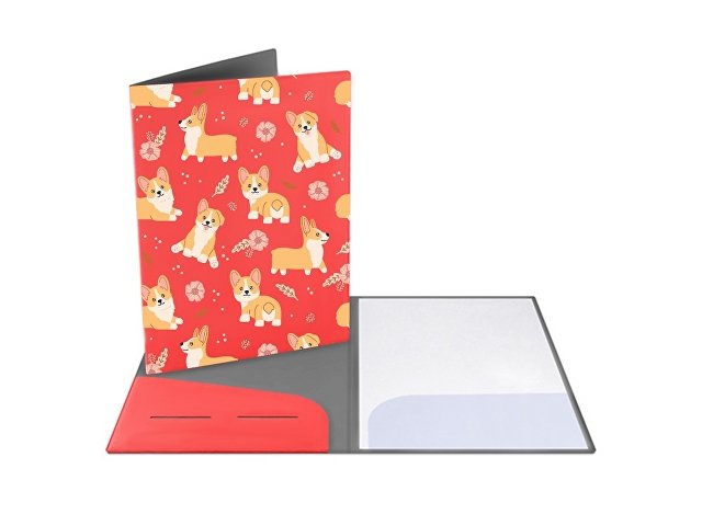 Папка для документов с возможностью полноцветной УФ-печати, софт-тач (K112209)