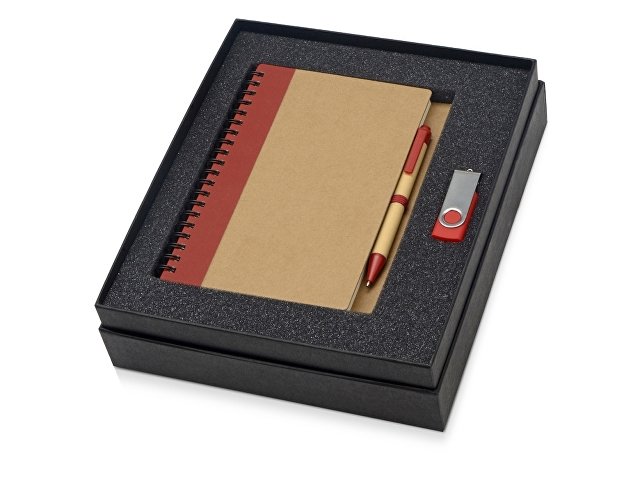 K700321.01 - Подарочный набор Essentials с флешкой и блокнотом А5 с ручкой