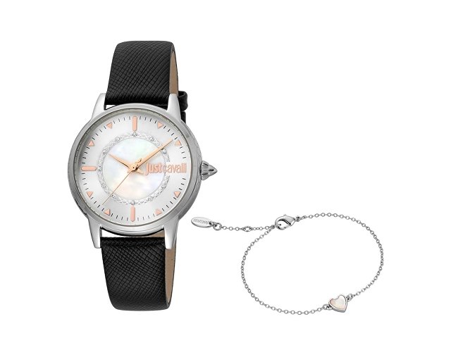 Подарочный набор: часы наручные женские, браслет (K60016)