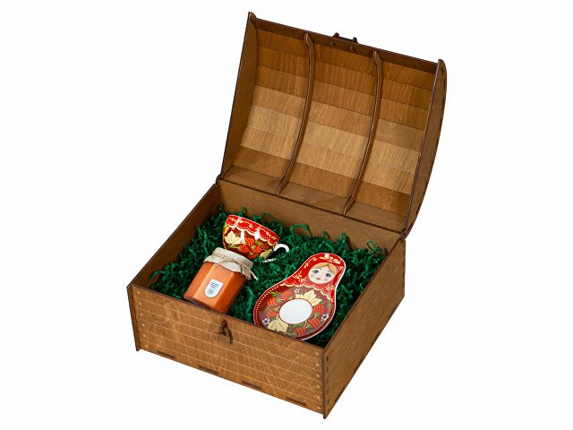 Подарочный набор: чайная пара, крем-мёд с ягодами годжи (K94827)