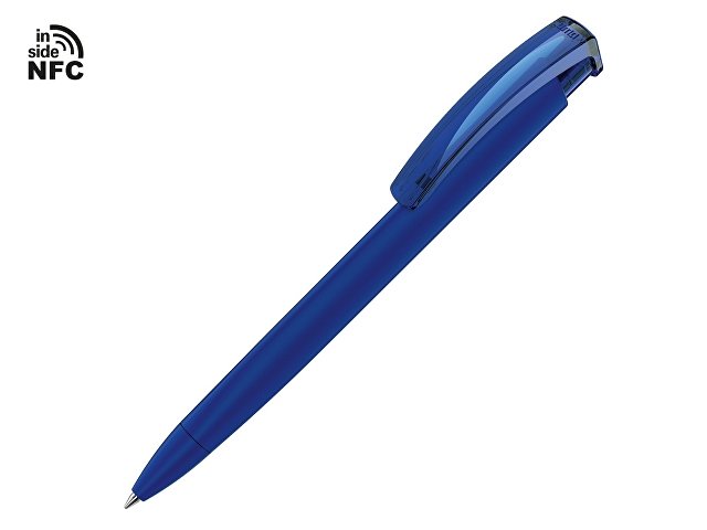 K187926NFC.22 - Ручка пластиковая шариковая трехгранная «Trinity K transparent Gum» soft-touch с чипом передачи информации NFC