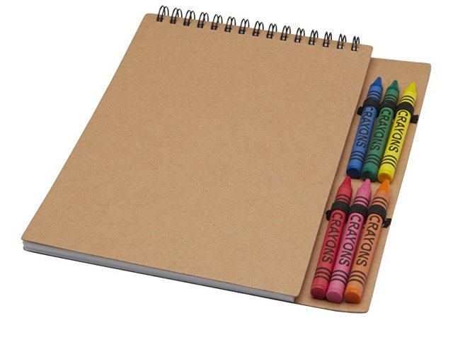 Блокнот А5 «Doodle» с восковыми мелками (K10796706)