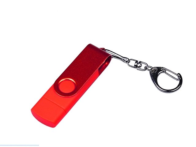 USB 3.0/micro USB/Type-C - флешка на 32 Гб 3-в-1 с поворотным механизмом (K6697.32.01)