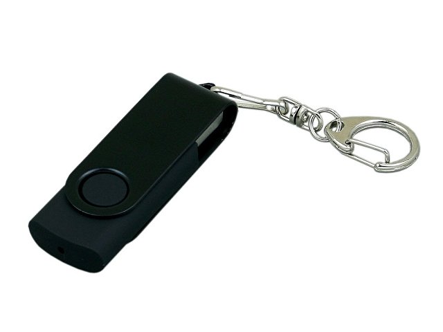 K6031.32.07 - USB 2.0- флешка промо на 32 Гб с поворотным механизмом и однотонным металлическим клипом