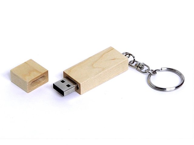 USB 3.0- флешка на 128 Гб прямоугольная форма, колпачок с магнитом (K6632.128.06)