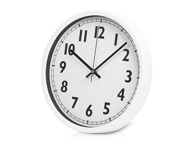 Пластиковые настенные часы «White Mile» (K186233)
