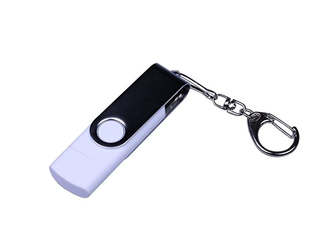 USB 2.0/micro USB/Type-C- флешка на 16 Гб c поворотным механизмом (K6596.16.06)