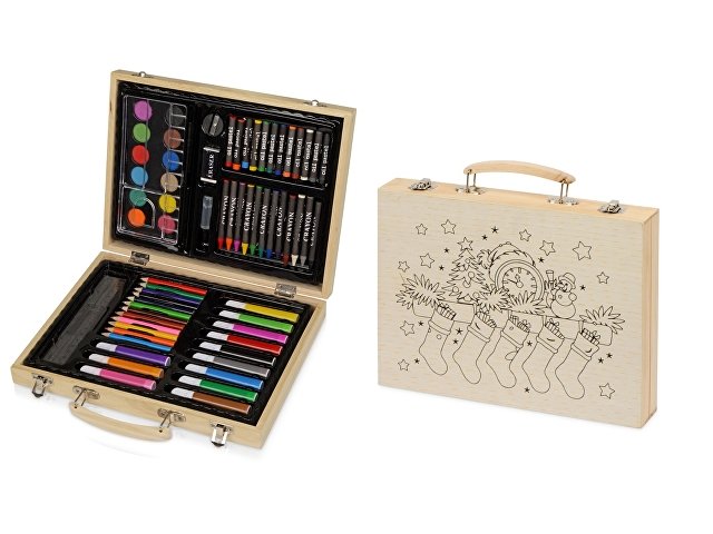 Набор для рисования в чемодане с рождественским рисунком (K10607200.02)
